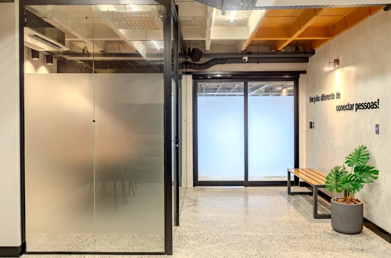 Recepção do WorkHub Coworking em Itajaí